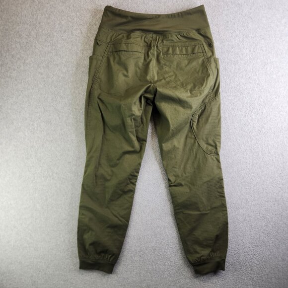 Prana Pants Womens M Green Kanab Ripstop Jogger Cargo Articulated Knees Hiking - Picture 4 of 13